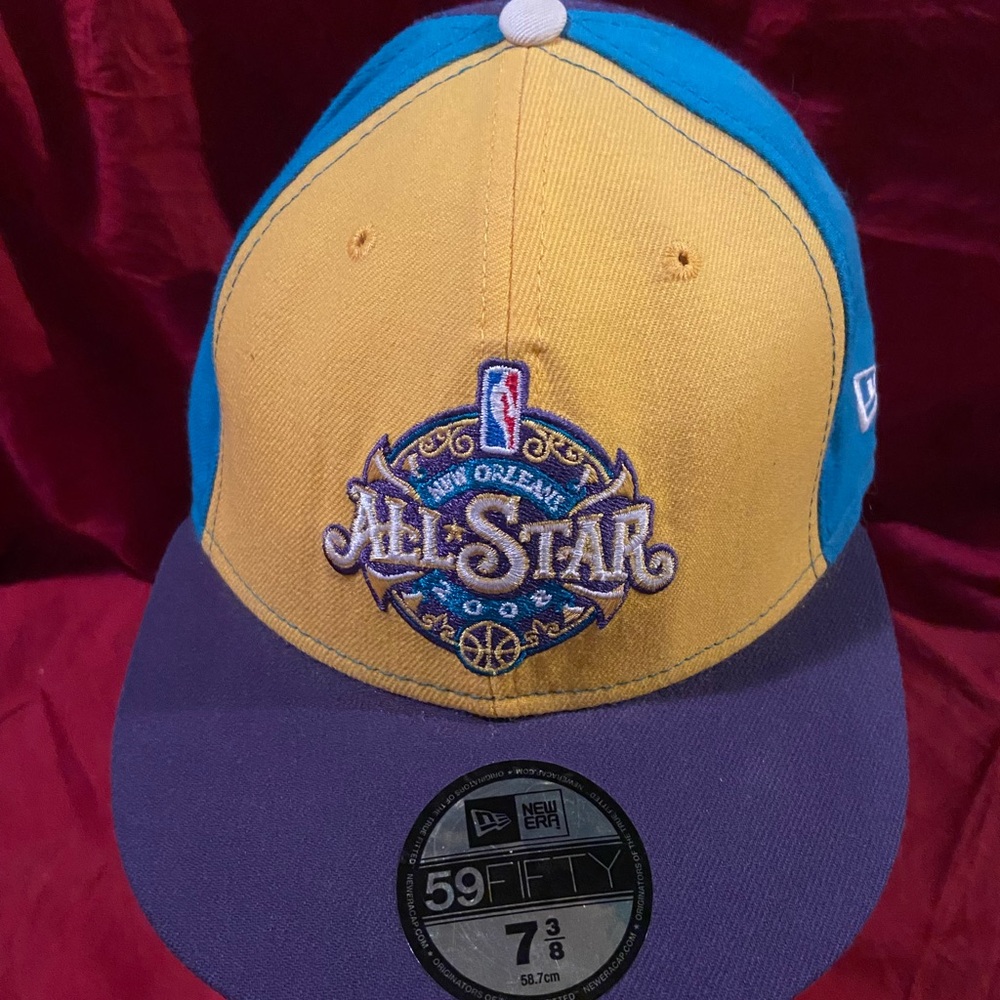 NEW Men’s New Orleans 2008 All Star Game New Era NBA Hat Size 7 3/8 Purple
